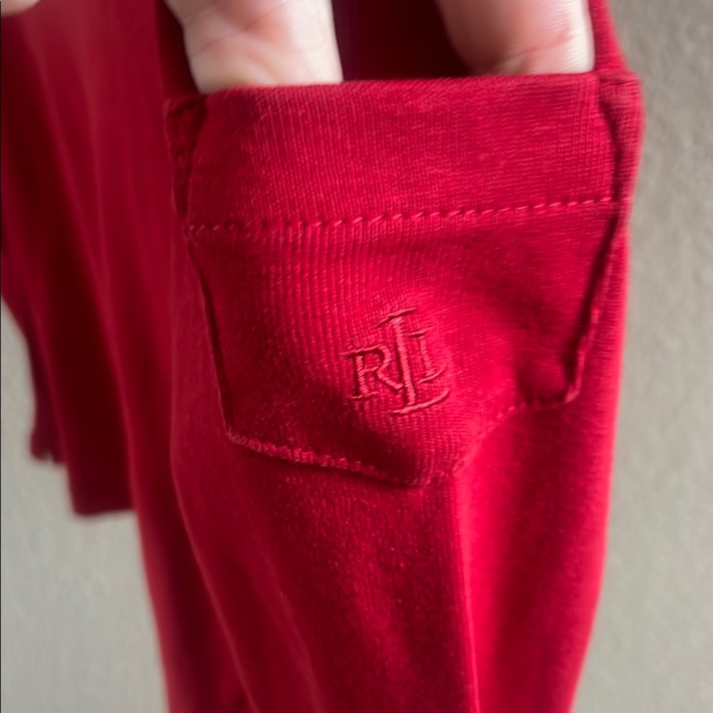 Lauren Ralph Lauren Petite Red Top - Picture 6 of 10